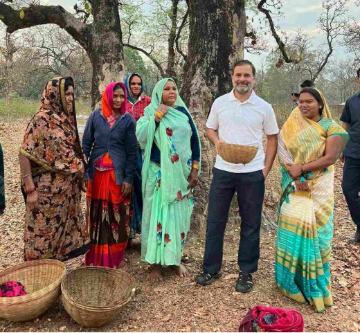 महुआ बीन रही महिलाओं से राहुल गांधी ने की मुलाकात, जानी उनकी समस्याएं